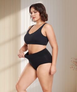 Alternative view of wirarpa Women's Underwear High Waisted Ladies Cotton Panties Soft Full Coverage Briefs 5 Pack