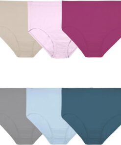 Fruit of the Loom Women's Plus Size Underwear Briefs, Fit for Me, Designed to Fit Your Curves