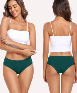 Alternative view of coskefy Women's Underwear Cotton Hipster Panties Low Rise Briefs Soft Strench Breathable Ladies Bikini Underwear 6 Pack