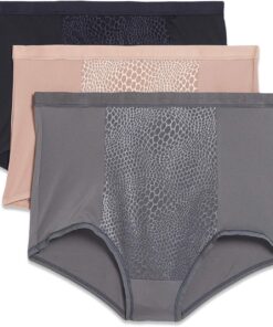 Warner's womens Blissful Benefits Tummy-smoothing Comfort Microfiber Brief 3-pack Rs4433w