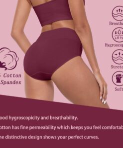 Alternative view of IWOLLENCE Womens Cotton Postpartum Underwear High Waisted Full Coverage Panties Plus Size & Regular