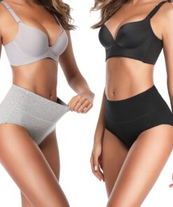 Alternative view of Womens Underwear,Cotton Mid Waist No Muffin Top Full Coverage Brief Ladies Panties Lingerie Undergarments for Women Multipack