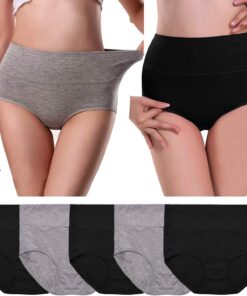 Alternative view of UMMISS Womens Underwear,Cotton High Waist Underwear for Women Full Coverage Soft Comfortable Briefs Panty Multipack