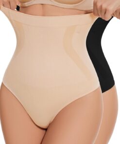 YADIFEN Tummy Control Thong Shapewear for Women High Waist Body Shaper Briefs Seamless Thong Shapewear for Women