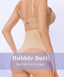 Alternative view of YADIFEN Tummy Control Thong Shapewear for Women High Waist Body Shaper Briefs Seamless Thong Shapewear for Women